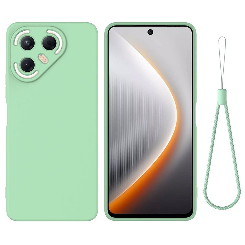 erorex For Tecno Pova 7 Pro 5G Solid Color Liquid Silicone Dropproof Full Coverage Phone Case(Green) - Image 1