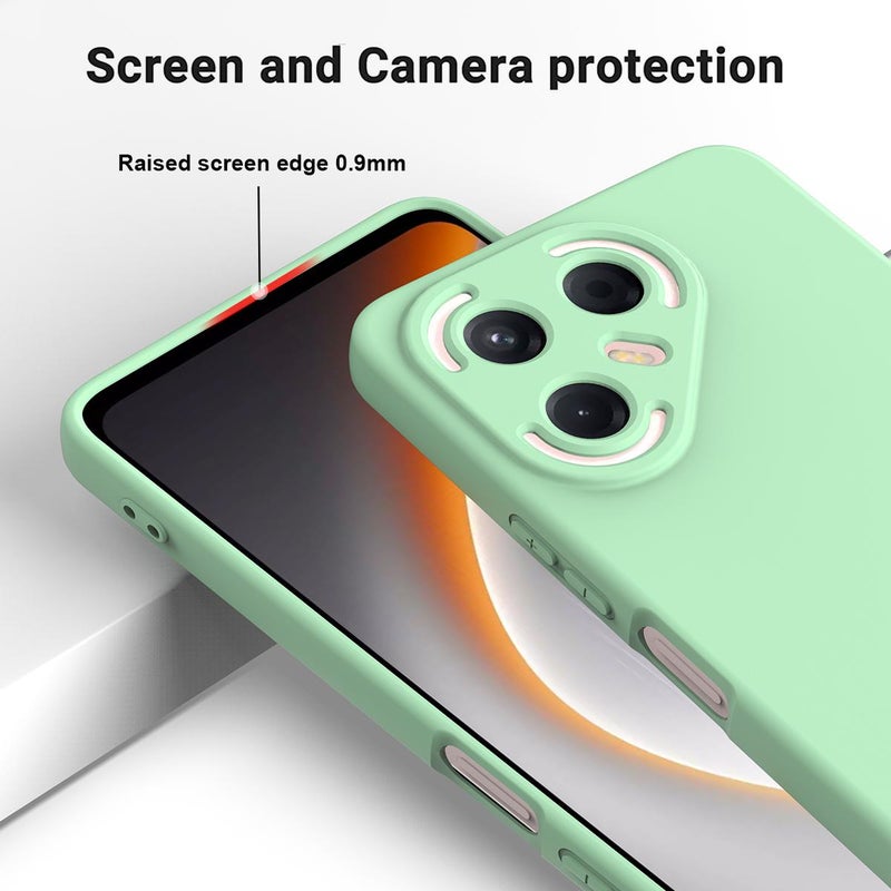 erorex For Tecno Pova 7 Pro 5G Solid Color Liquid Silicone Dropproof Full Coverage Phone Case(Green) - Image 4