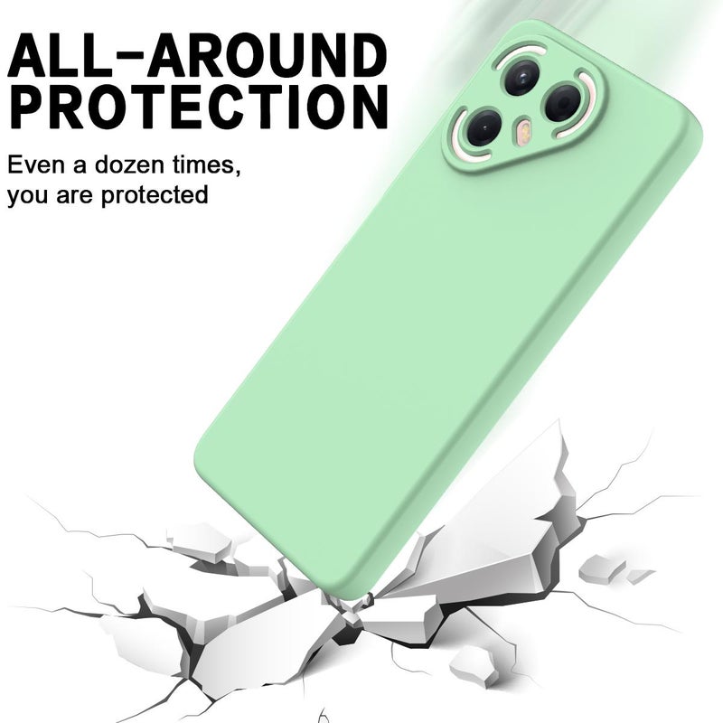 erorex For Tecno Pova 7 Pro 5G Solid Color Liquid Silicone Dropproof Full Coverage Phone Case(Green) - Image 5