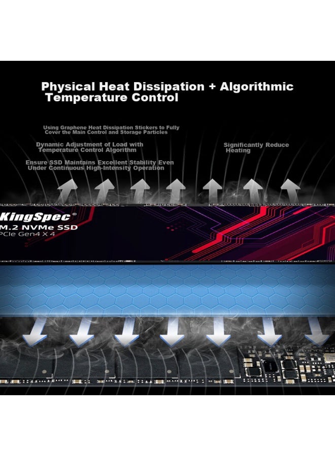 Kingspec 512gb Ssd Nvme 2242 M.2 Interface, Selected Tlc Nand, Pcie 4.0, Read Speed 4800mb/s, Ai Pc Storage Accessory - Image 4