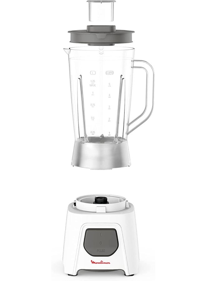 Moulinex Blendeo Blender With Grinder and Grater, 1.5 L 450 W LM2B3126 White - Image 3