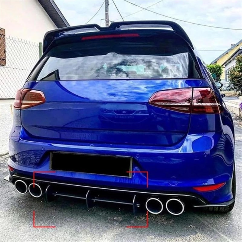 QASULER Rear Bumper Spoiler for VW Golf 7R - Image 5