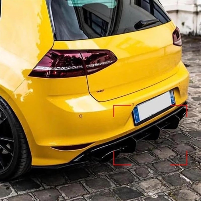 QASULER Rear Bumper Spoiler for VW Golf 7R - Image 2