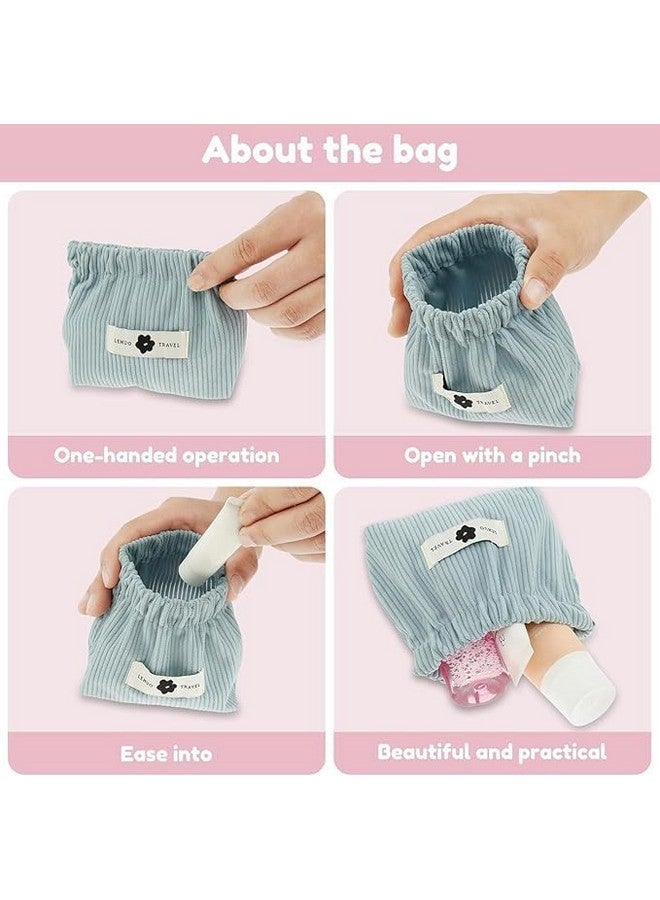 KHOLAD Small Makeup Pouch - Corduroy Coin Purse Organizer - Lipstick, Jewelry, Earphones Storage Bag for Women Girls (4) - Image 5