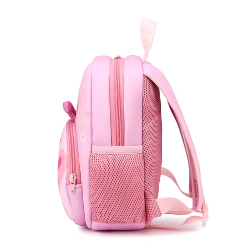 Tanweibago Toddler Backpack,12inch Preschool Backpack Cute Cartoon Animal Waterproof Lightweigt Kids Schoolbag for Boys Girls (Butterfly) - Image 3