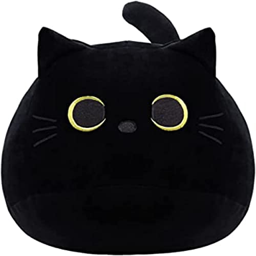 WeBingo Black Cat Plush Toy 16 Giant Cat Stuffed Animal Plushies Pillow for Girl Boy Kid Adult Large Big Soft Gift for Birthday Christmas Valentines Day Home Decor - Image 1