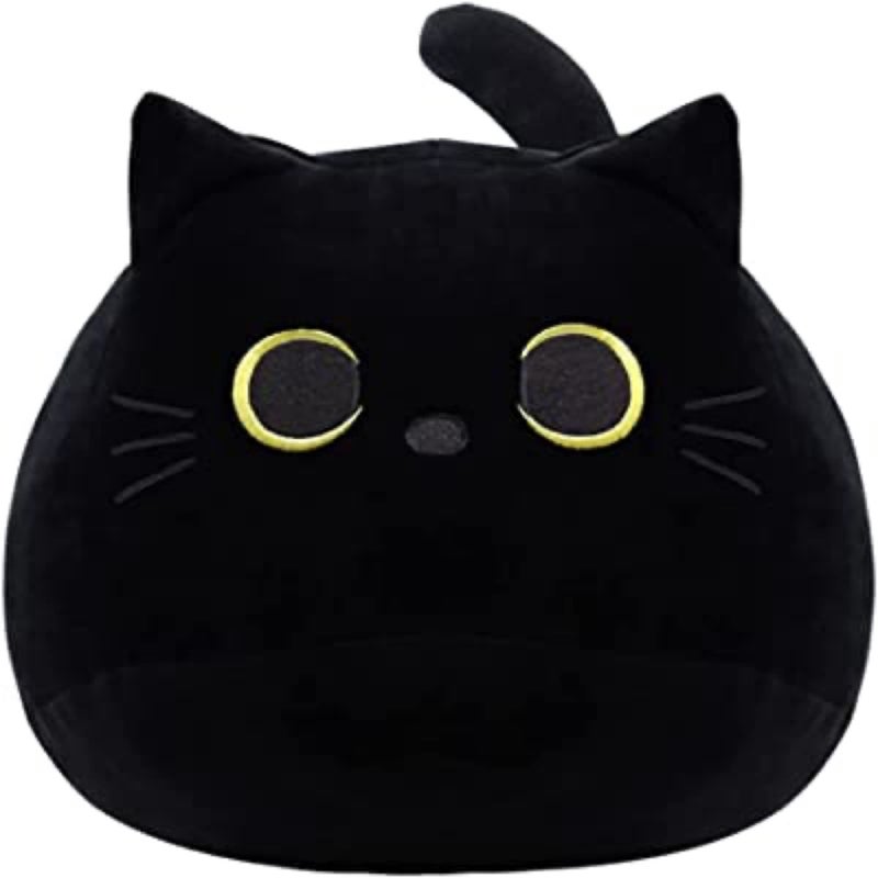 WeBingo Black Cat Plush Toy 16 Giant Cat Stuffed Animal Plushies Pillow for Girl Boy Kid Adult Large Big Soft Gift for Birthday Christmas Valentines Day Home Decor - Image 3