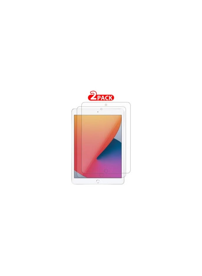 2 Packs For Apple iPad 10.2 Screen Protector 9H Hardness Tempered Glass Scratch Resistant HD Display Screen Protector