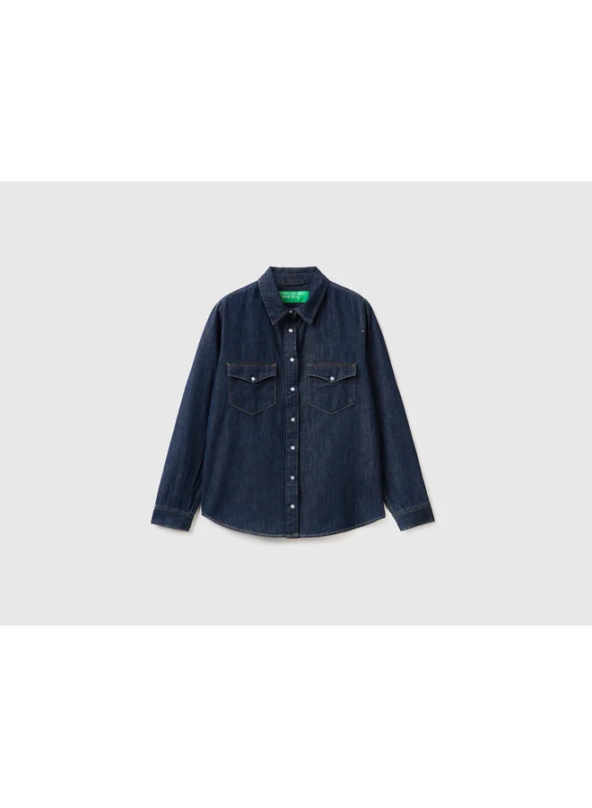 UNITED COLORS OF BENETTON Regular Fit Denim Shirt