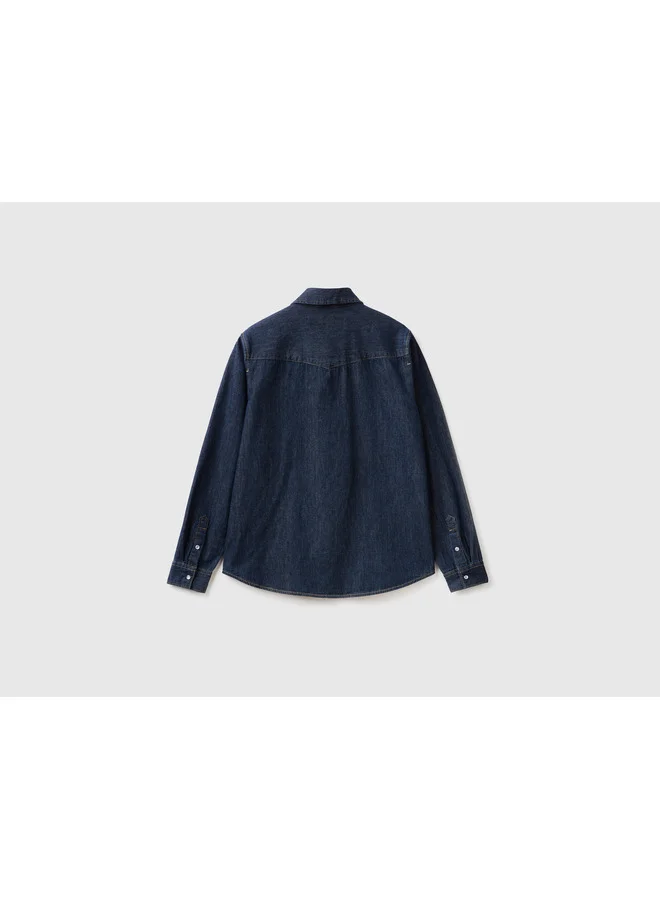 UNITED COLORS OF BENETTON Regular Fit Denim Shirt