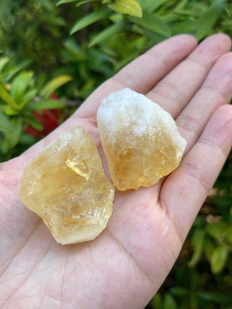 GAF TREASURES 3 Pcs Raw Citrine Crystals, Natural Citrine Stone, Natural Rough Citrine Crystals, Citrine Rough, Citrine Healing Crystals (Citrine) - Image 2