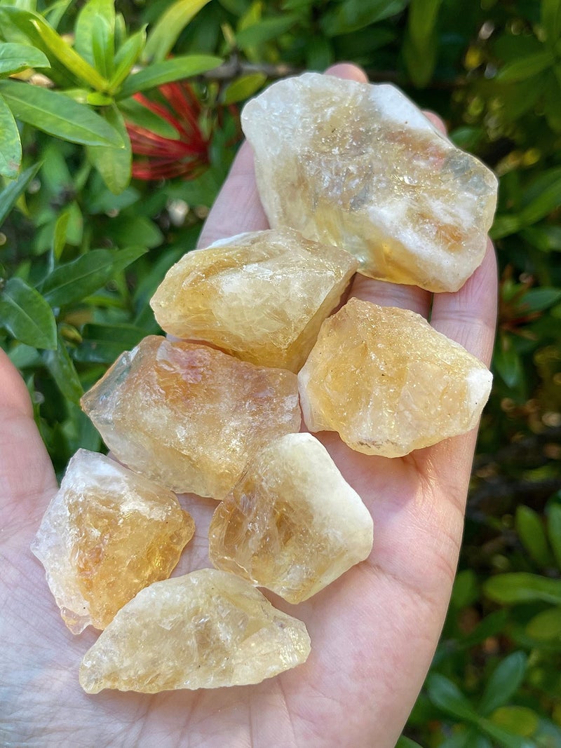 GAF TREASURES 3 Pcs Raw Citrine Crystals, Natural Citrine Stone, Natural Rough Citrine Crystals, Citrine Rough, Citrine Healing Crystals (Citrine) - Image 1