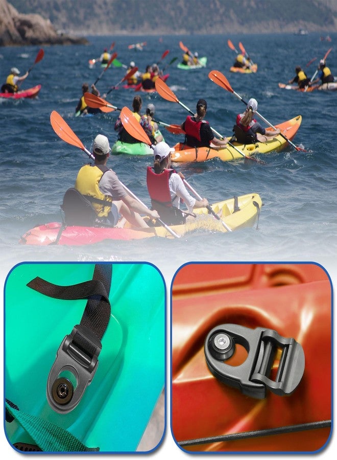 HLOGREE 2Pcs Kayak Seat Clips Replacement & 4Pcs Straps,Kayak Seat Clip Parts Fit for Lifetime Emotional,Kayak Seat Belt Clips,Kayak Seat Repair Clip,Kayak Straps Seat Clip with Straps,Kayak Accessories - Image 4