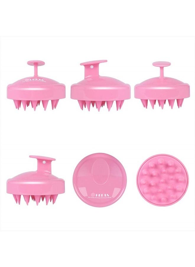 Heeta 2 Pack Hair Scalp Massager Shampoo Brush for Hair Growth, Hair Scalp Scrubber with Soft Silicone, Wet and Dry Hair Detangler (Green & Pink)  - Image 5