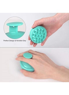 Heeta 2 Pack Hair Scalp Massager Shampoo Brush for Hair Growth, Hair Scalp Scrubber with Soft Silicone, Wet and Dry Hair Detangler (Green & Pink)  - Image 2