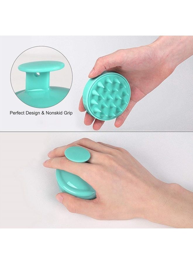 Heeta 2 Pack Hair Scalp Massager Shampoo Brush for Hair Growth, Hair Scalp Scrubber with Soft Silicone, Wet and Dry Hair Detangler (Green & Pink)  - Image 2