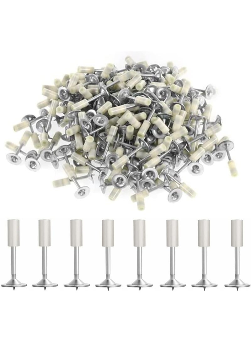 Relex Nails for Manual Steel Nail Gun, 200 pcs Round Nails Wall Fastening Tool, for Concrete Ceiling Cable Ducts Fixed Slotting Device Repair Tool Home DIY Nail Gun Accessories - Image 1