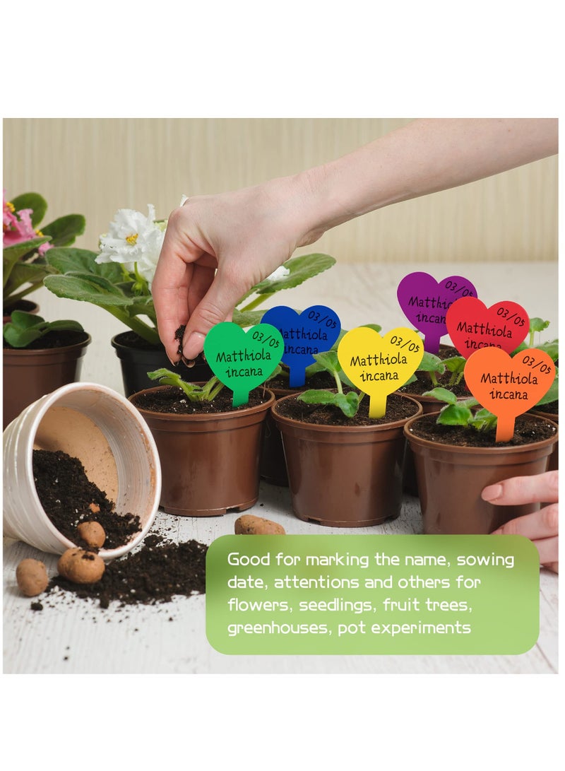 KASTWAVE 210 قطعة ملصقات بلاستيكية للنباتات، مقاومة للماء ومضادة للشمس، علامات حديقة على شكل حرف T 3.23 × 1.81 علامات نبات قابلة لإعادة الاستخدام للبذور والأعشاب المزروعة والزهور، هدية رائعة للبستاني، لون عشوائي - Image 4
