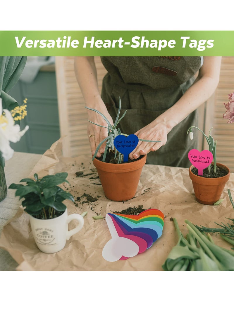 KASTWAVE 210 قطعة ملصقات بلاستيكية للنباتات، مقاومة للماء ومضادة للشمس، علامات حديقة على شكل حرف T 3.23 × 1.81 علامات نبات قابلة لإعادة الاستخدام للبذور والأعشاب المزروعة والزهور، هدية رائعة للبستاني، لون عشوائي - Image 5