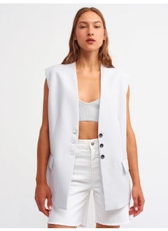 Dilvin 6909 Collarless Vest-Grey  - Image 4