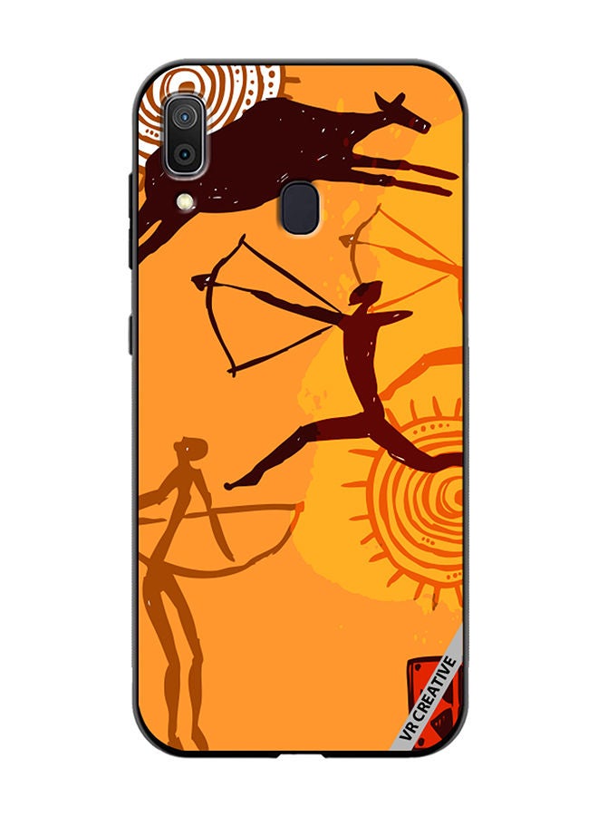 VR CREATIVE Protective Case Cover For Samsung Galaxy A30 African Art Design Multicolour - Image 1