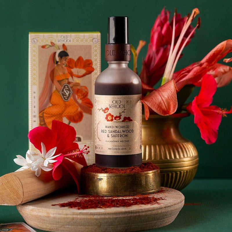Old School Rituals Red Sandalwood  Saffron Age Defying Cleanser  Face Wash for Oily AcneProne  Mature Skin  Reduces Uneven Skin Tone  100 ml - Image 2