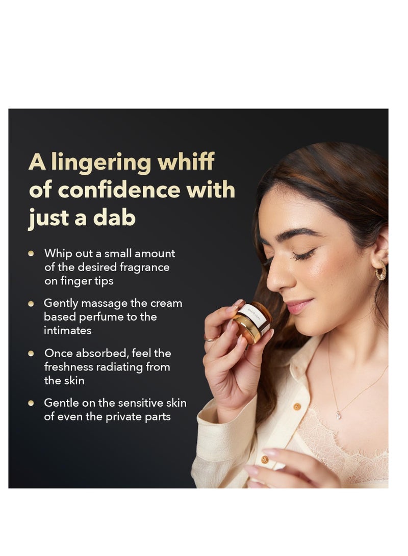 Namyaa Solid Natural Body Perfume for Sensitive Areas Underarms, Inner Thigh, Knee and Bikini Area for Women (Pack of 3) - Image 2