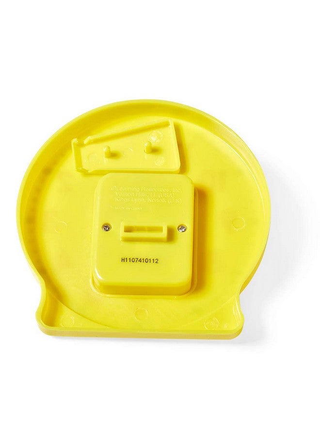 hand2mind hand2mind Plastic Mini Geared Clock, Learning Clock Classroom Kit, Clock for Kids Learning to Tell Time, Yellow Practice Clock for Kids, Teaching Clock, School Supplies (Set of 1) - Image 3