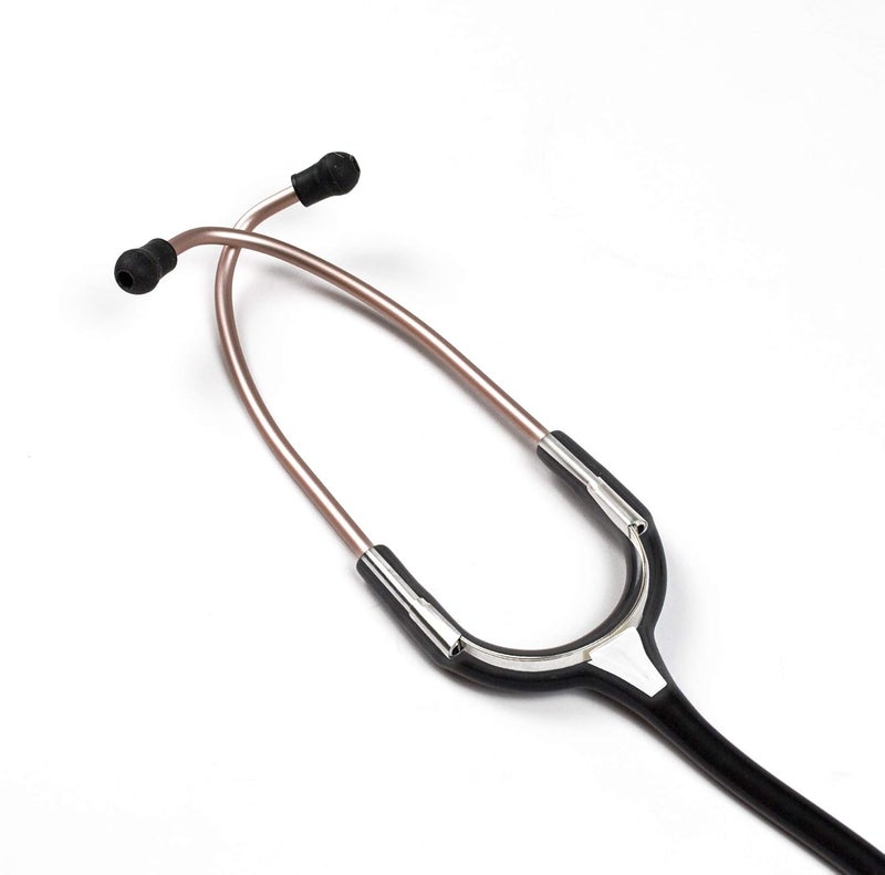ADC Adscope Lite 619 Ultra Lightweight Clinician Stethoscope with Tunable AFD Technology, Lifetime Warranty, Rose Gold with Black Tubing - Image 4