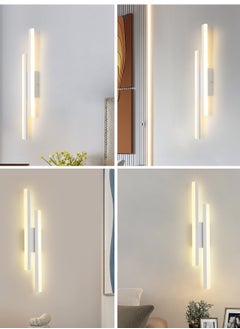 YATAI LIGHTING LED Bedroom Wall Lights (New Packing), Dimmable Wall Sconce, 19.6 inch Beside Wall Mounted Lamp, White Modern Wall Light for Bedroom Living Room Hallway Bathroom  - Image 2