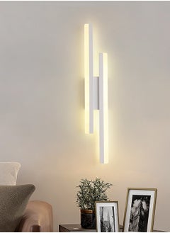 YATAI LIGHTING LED Bedroom Wall Lights (New Packing), Dimmable Wall Sconce, 19.6 inch Beside Wall Mounted Lamp, White Modern Wall Light for Bedroom Living Room Hallway Bathroom  - Image 5