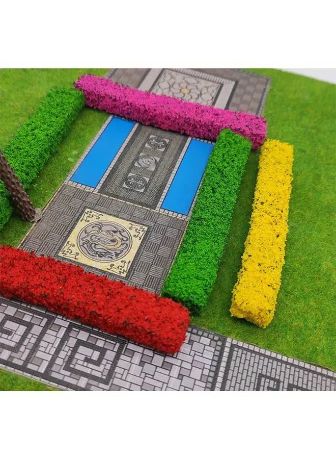 Pink Green Miniature Shrub Strips Artificial Greenery For Indoor Outdoor Decor - Image 4