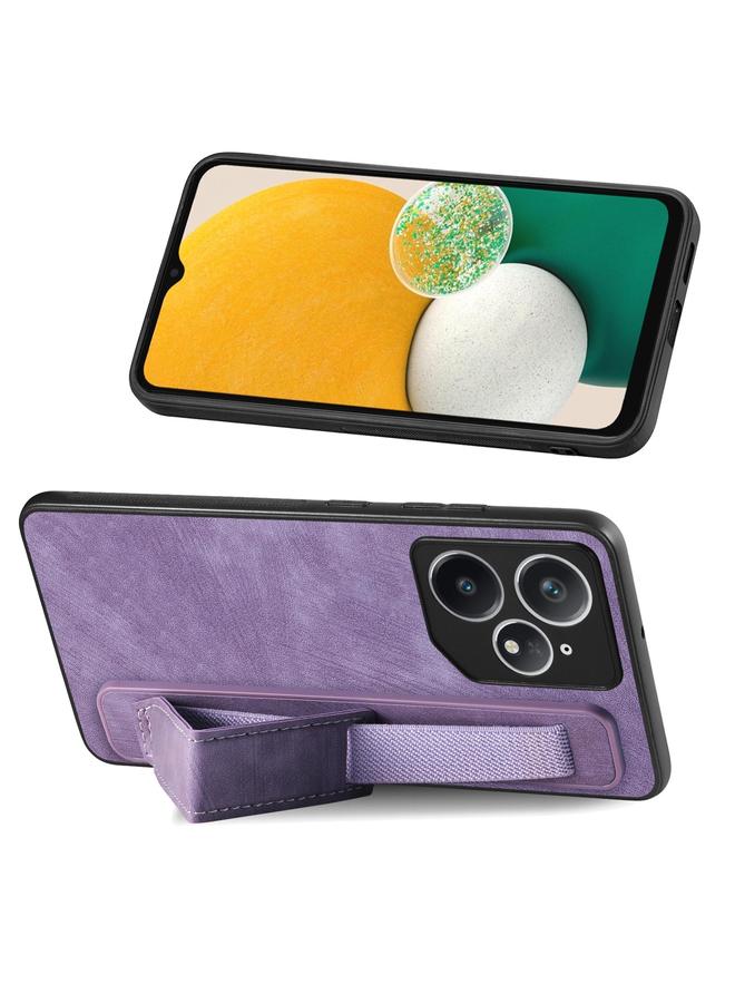 اس-توب جراب خلفي من الجلد لهاتف Realme Neo7 Retro مع حامل سوار المعصم - Image 3