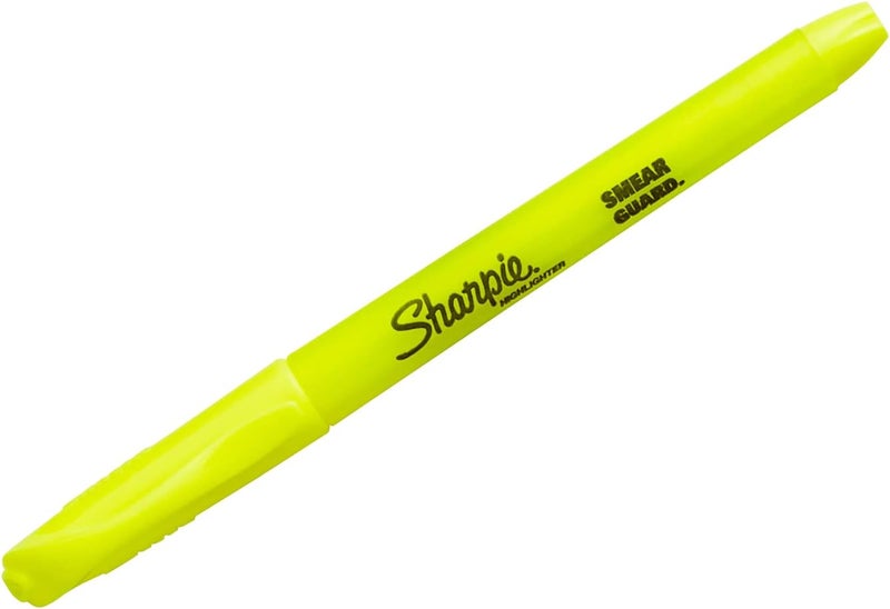 Sharpie شاربي 27108PP قلم تمييز جيب أسلوب مميز أصفر فوسفوري 6 عبوات - Image 2