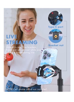 KASTWAVE Phone Cooler, Phone Cooling Fan with Semi-Conductor Cooling Chip, Universal Cellphone Radiator for Tiktok Live Streaming, Outdoor Vlog, Mobile Gaming  - Image 3