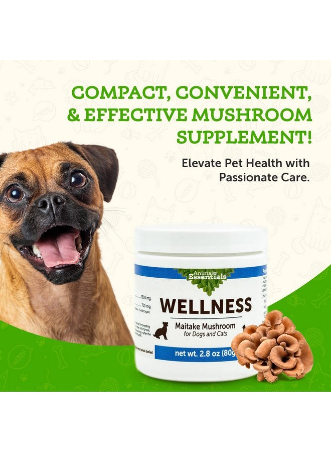 انيمال إيسينشالز مكمل غذائي من فطر مايتاكي من Animal Essentials Wellness للكلاب والقطط - استجابة مناعية صحية، يدعم وظيفة الدورة الدموية، دفاع مناعي حاسم، مستخلص مسحوق الفطر - 2.8 أونصة (عبوة من قطعة واحدة) - Image 4