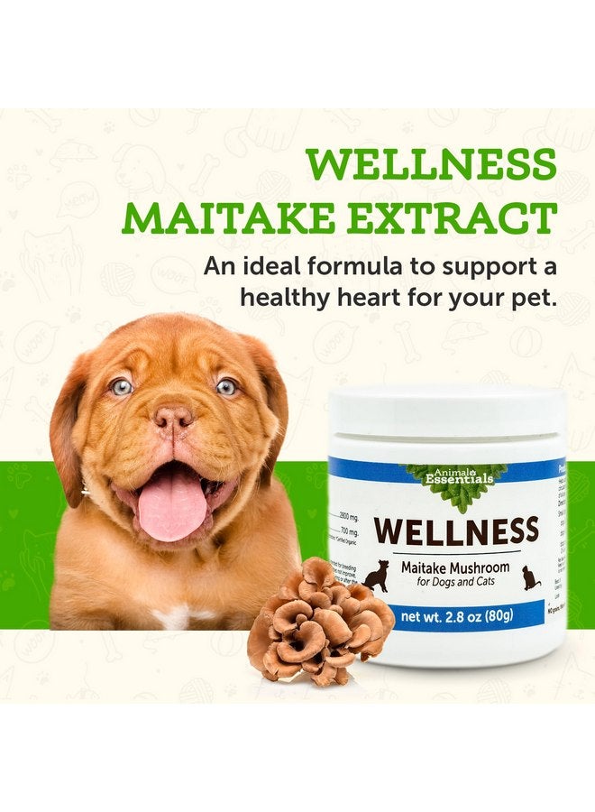 انيمال إيسينشالز مكمل غذائي من فطر مايتاكي من Animal Essentials Wellness للكلاب والقطط - استجابة مناعية صحية، يدعم وظيفة الدورة الدموية، دفاع مناعي حاسم، مستخلص مسحوق الفطر - 2.8 أونصة (عبوة من قطعة واحدة) - Image 2