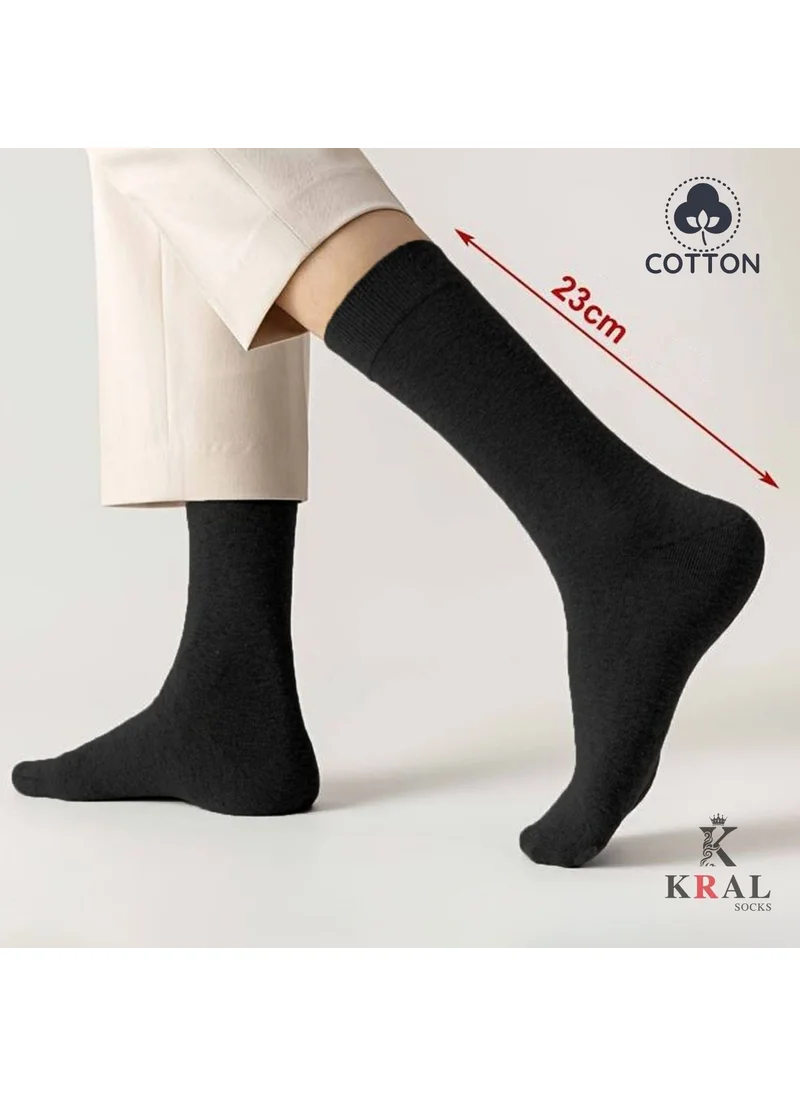 Kral Socks 5 Pieces Summer Combed Cotton Men's Medium Long Socks Perfumed