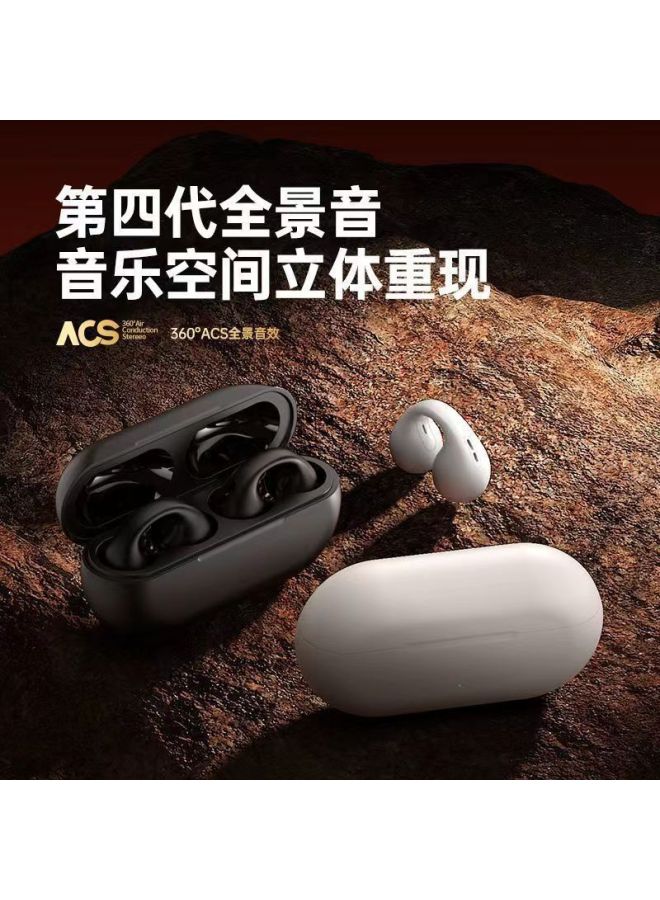 نيوترل سماعة بلوتوث لاسلكية بتقنية توصيل العظام للرياضة بدون مشبك للأذن بتصميم علوي راقٍ للرجال والنساء، بطارية طويلة الأمد - Image 3