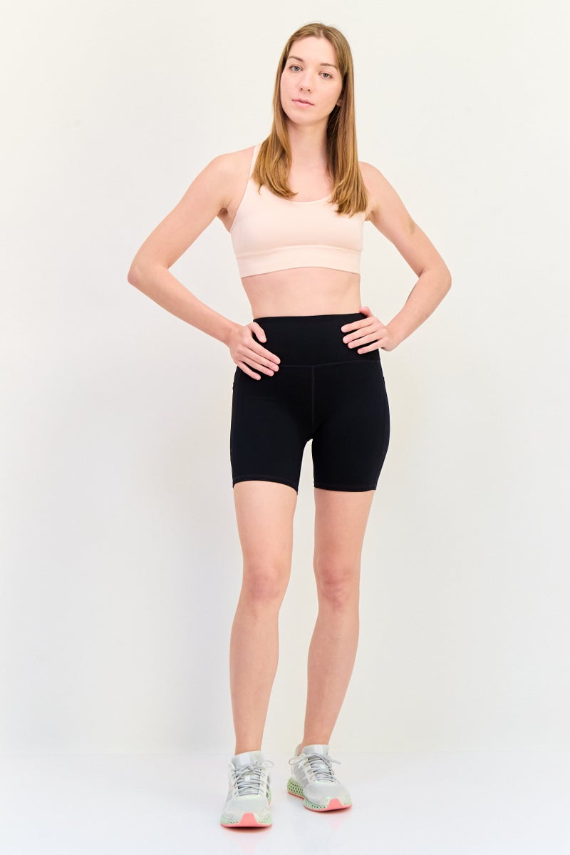 SKECHERS Women Sportswear Fit Training Shorts, Black  - Image 3
