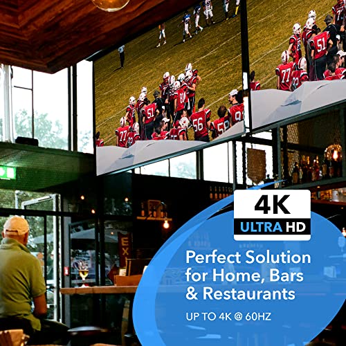 OREI UltraHD 4K @ 60 هرتز 1 X 4 مقسم HDMI 1 في 4 خارج 4 منافذ 4: 8-بت - HDMI 2.0، HDCP 2.0، 18 جيجابت في الثانية، EDID، تكرار / مرآة شاشات 4K - UHDS-104 - Image 4