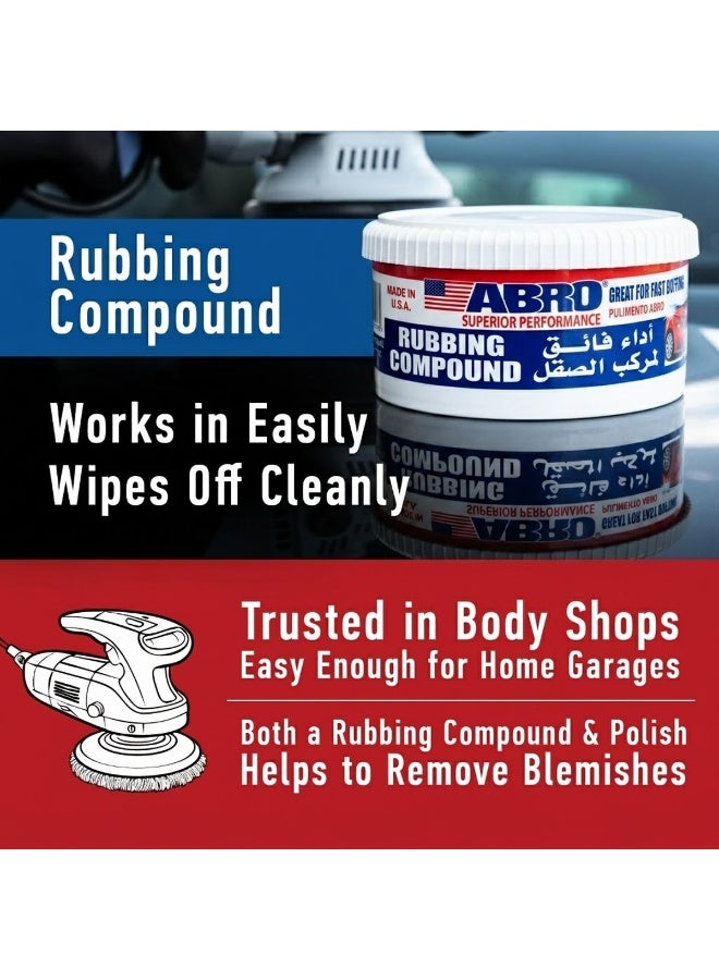 Abro 4 PCS ABRO Rubbing Compound 295ml Automotive Paint Restorer & Polishing Compound for Removing Oxidation, Stains, Blemishes & Minor Scratches, Fast Buffing Car Body Surface Care - Image 3