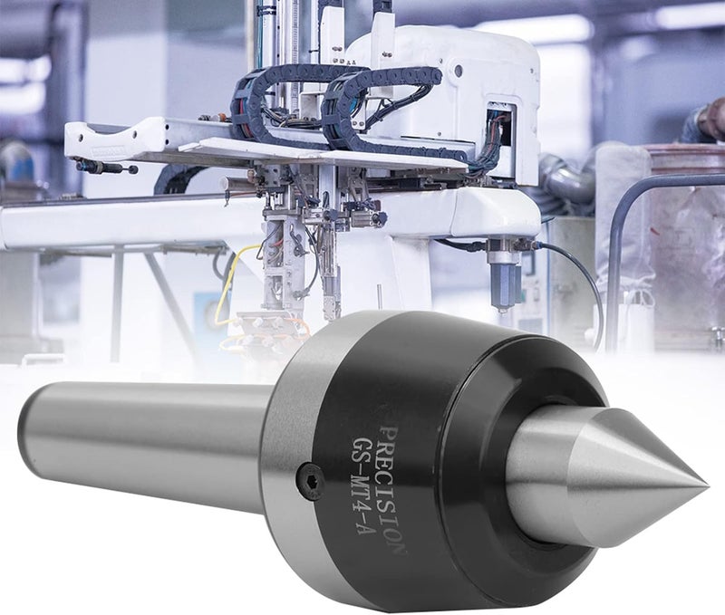 MT4 Live Center Taper, High Speed Lathe Tool with 0.000197" Accuracy, Double Row Bearings for 5000-6000rpm CNC Machining, Heat - Treated Spindle for General Lathes - Image 2