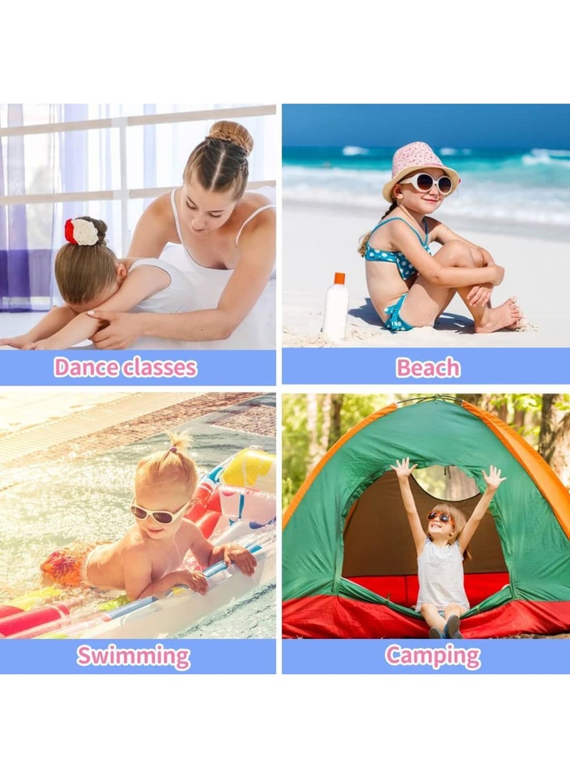 SOLARAE Drawstring Bag Kids Swimming Bag, Waterproof Lightweight String Bag For Outdoor Yoga Gym Swimming Travel with Zippered Pocket Shoe Compartment Sports Gym PE Beach Bag for Girls - Image 5