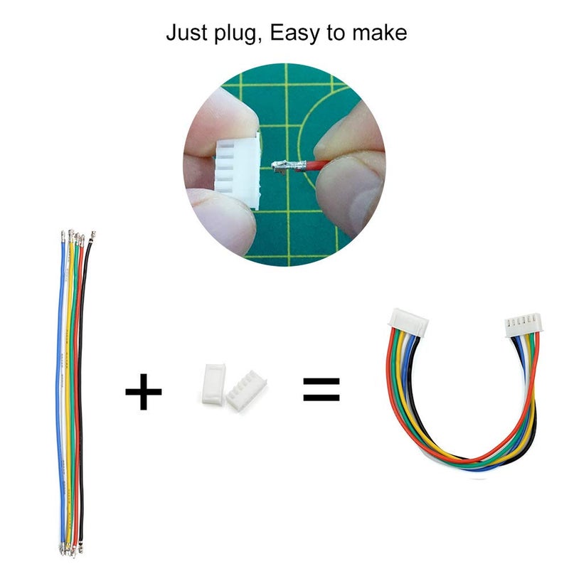 elechawk XH 2.54mm Connector Kit with pre-Crimped Cable Wire 2/3/4/5/6/7/8/9/10 Pin Housing JST Adapter Cable Compatible with JST-XH Connector - Image 3