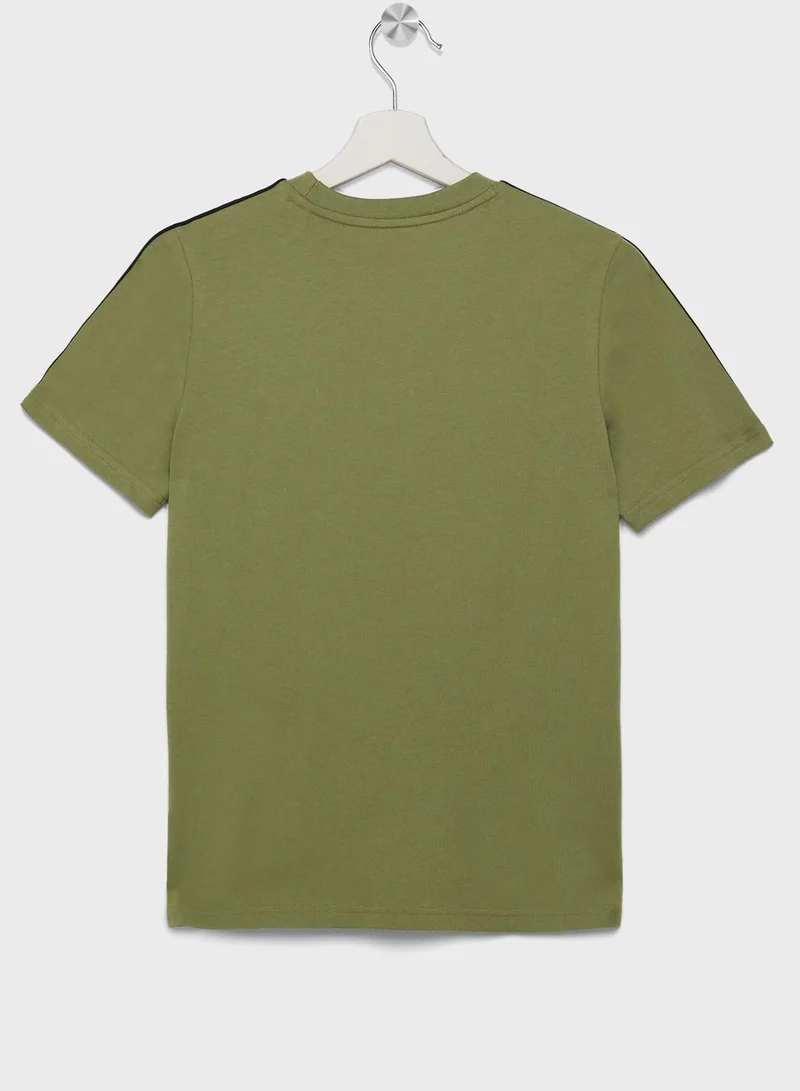 Adidas Youth 3 Stripes T-Shirt