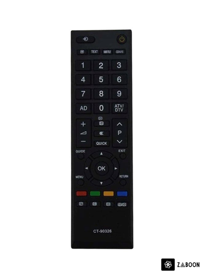 Zaboon Remote Control For Toshiba Smart LED HD TV Black