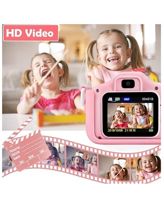 Kids Camera for Girls and Boys, Kids Digital Dual Camera 20MP Video Camcorder Anti-Drop Children Cartoon Selfie Camera, Camera for Kids with Games, Birthday Gift,32 gb mamory card supported - Image 3