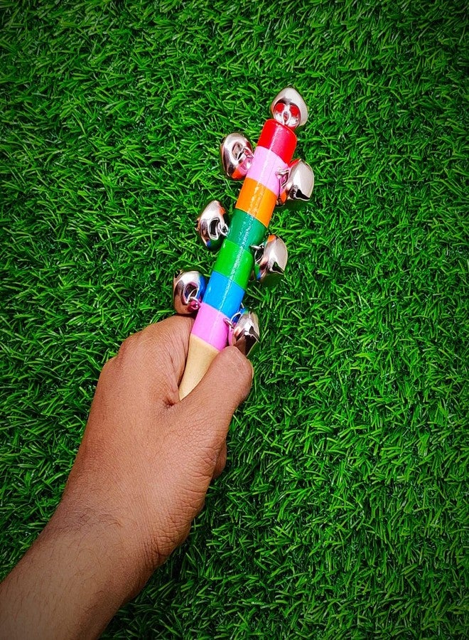 Vemlons Wooden Non Toxic Colourful Rattle Toys for New Born Baby, Musical Infant Toy, / Dugi Dugi Rattle Sweet Cuddle Infant of JhunJhuna/lakdi ka jhunjhuna - Image 3