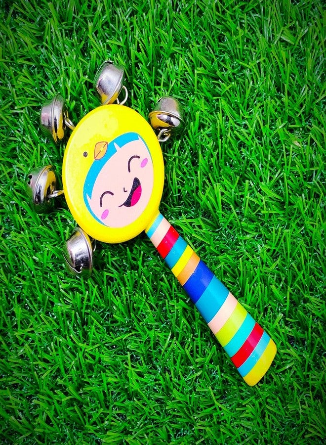 Vemlons Wooden Non Toxic Colourful Rattle Toys for New Born Baby, Musical Infant Toy, / Dugi Dugi Rattle Sweet Cuddle Infant of JhunJhuna/lakdi ka jhunjhuna - Image 5